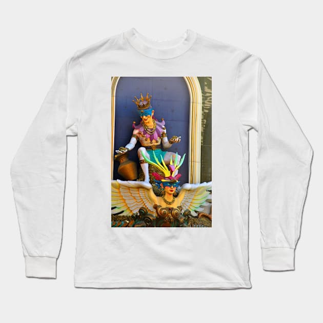 King's Jester Harrahs Hotel Las Vegas America Long Sleeve T-Shirt by AndyEvansPhotos